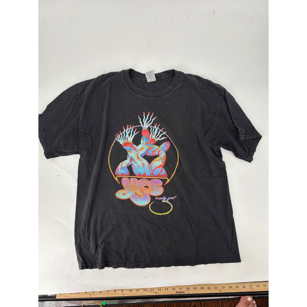 Vintage Yes 2004 35th Anniversary World Tour Shirt Roger Dean Art Black XL